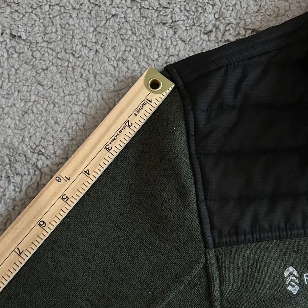 Free Country Men’s Size XL Fleece Jacket Full Zip Green Dadcore Outdoorwear - Picture 13 of 14